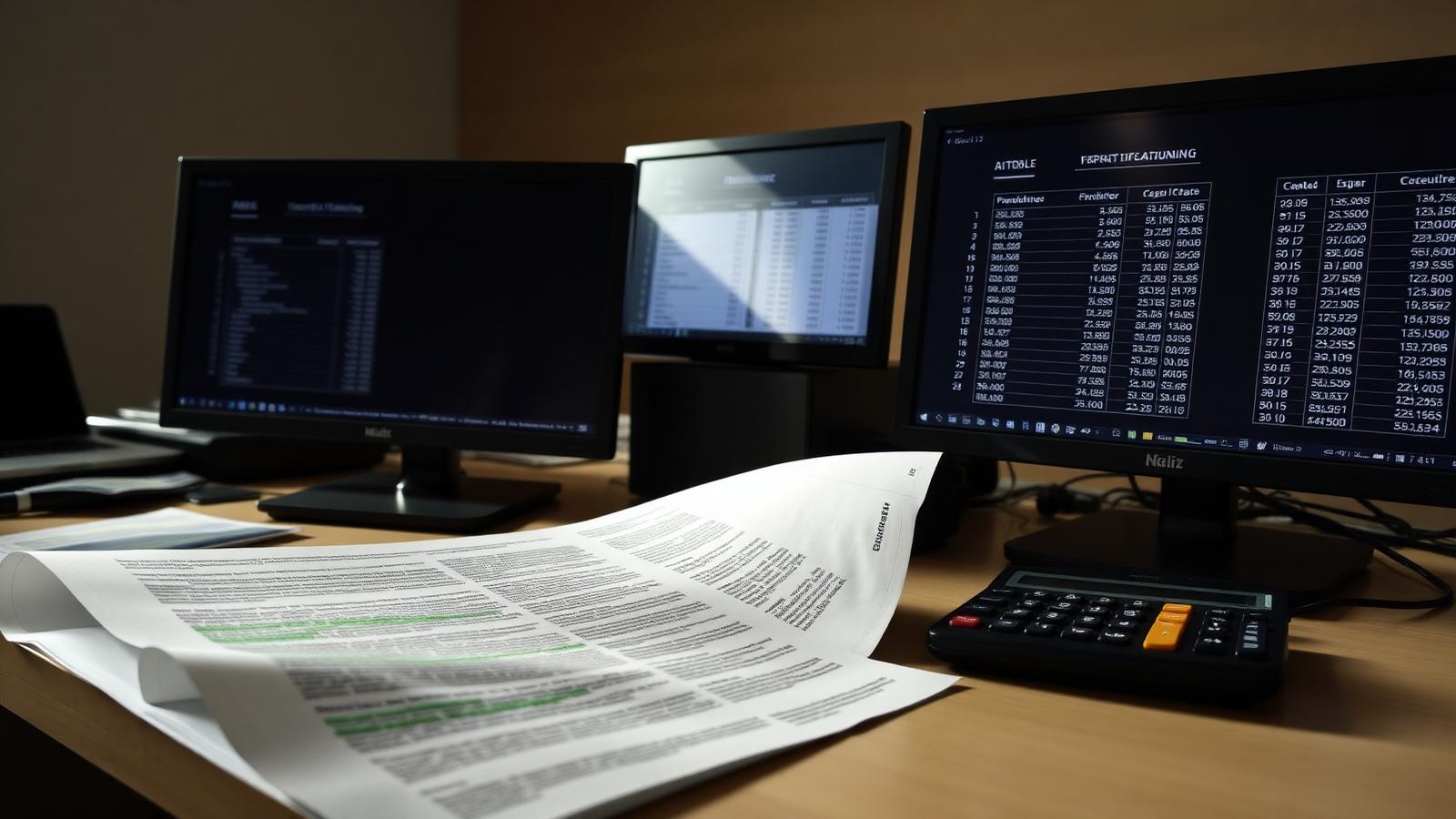 Industry hero · a treasury desk with printed circulars
