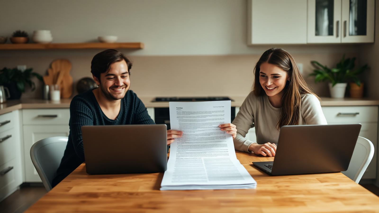 Segment hero · a two-person team at a kitchen-table office